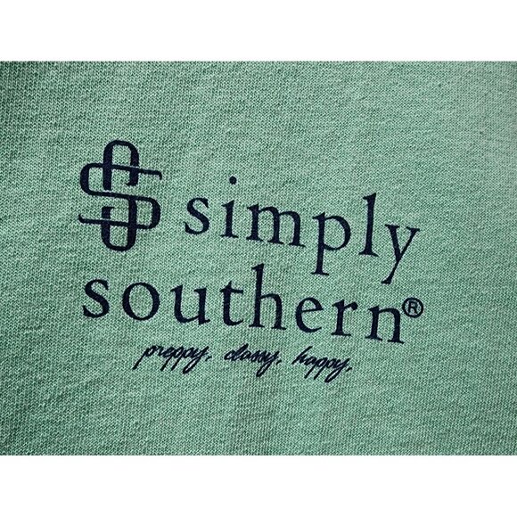 Life Is Sweet Simply Southern Ice Cream Graphic T-Shirt Mint Green Medium 100% C - Picture 5 of 8